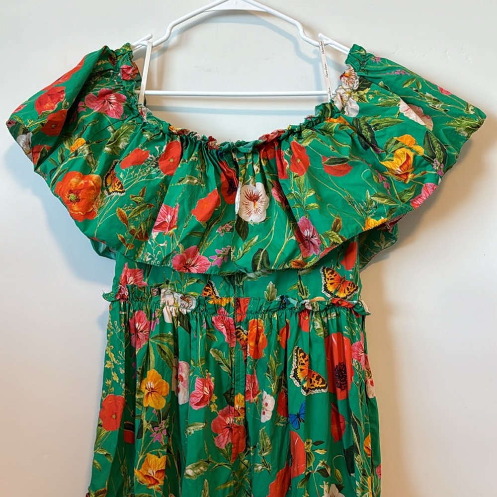 Cara Cara Liesel Floral Off-The-Shoulder Mini Dress Size: M - Picture 8 of 9